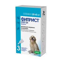 Фиприст Спот-он для собак (20-40кг), 3 пип./уп.