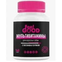 Мультивитамины FeelGOOD с лютеином и таурином для взрослых собак, 140 таб.