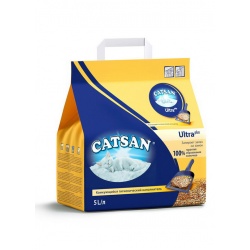 Наполнитель Catsan Ultra Plus для кошачьего туалета комкающийсяГлина