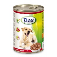 Dax консервы с говядиной для собак, 1.24 кг