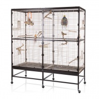 MONTANA Клетка для малых и средних птиц "Paradiso 150 ", Choco-Vanile, 150х65х161см