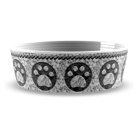 TARHONG Миска для животных "Granite Paw", серая