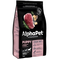 AlphaPet сухой корм для щенков до месяцев,берем. и кормящих собак кр. Пород