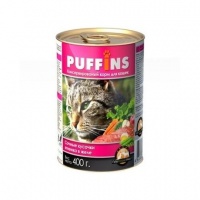 Puffins консервы для кошек Ягненок в желе