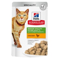 Влажный корм Hill's Science Plan Senior Vitality для пожилых кошек (7+), 85 г