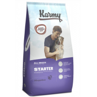 Karmy Starter сухой корм для щенков до 4-х месяцев, беременных и кормящих, с индейкой, 14 кг